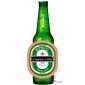 Rótulo para Long Neck - Boteco Heineken vermelho
